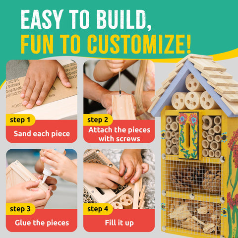 Bug Hotel Woodworking Kit - SparkJump