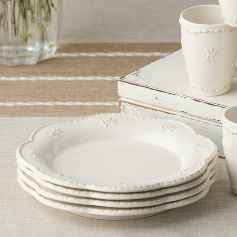 Heritage Beads Dinner Plate, 11" – Classic Stoneware Texture