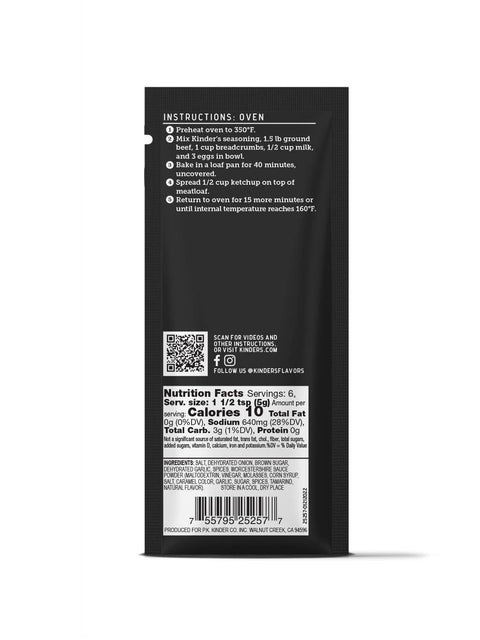 Meatloaf Seasoning - Classic Meatloaf - Kinder's Sauces & Seasonings