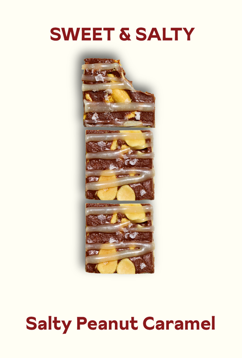 Salty Peanut Caramel Brownie Batter Bites, Gluten Free - Kelsi's