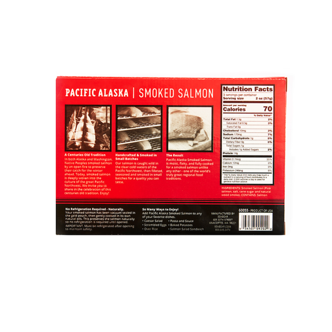Pacific Alaska Wild Smoked Pink Salmon, 6 oz - SeaBear Smokehouse