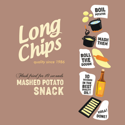 Long Potato Chips Truffle, 2.6 oz (75g) - Oil & Vinegar