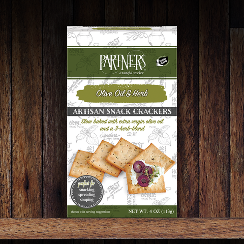 Olive Oil & Herb Snack Crackers - Partners Crackers