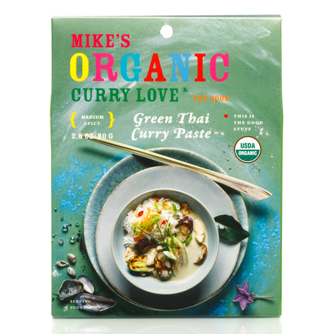 Green Thai Curry Paste, 2.8 oz - Mike's Organic Curry Love