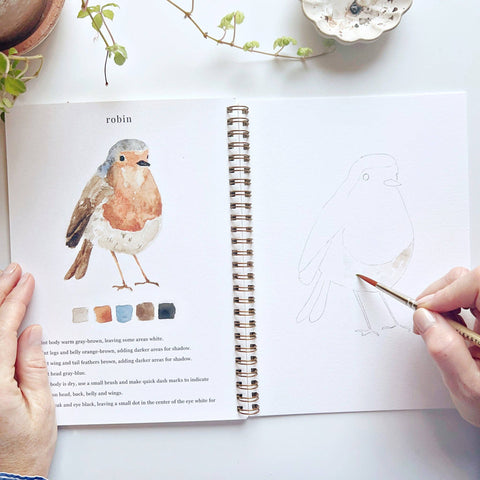 Birds Watercolor Workbook - Emily Lex Studio