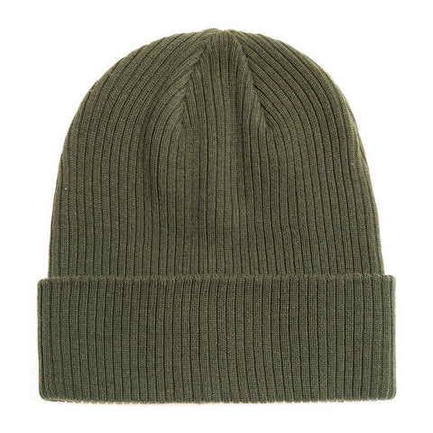 Olive Unisex Cotton Knitted Beanies - One Size - Fashion City