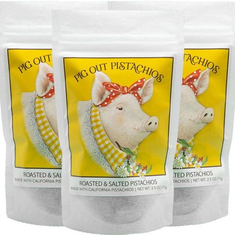 Pig Out Pistachios - Roasted & Salted Pistachios, 2.5oz. - Maisie Jane’s