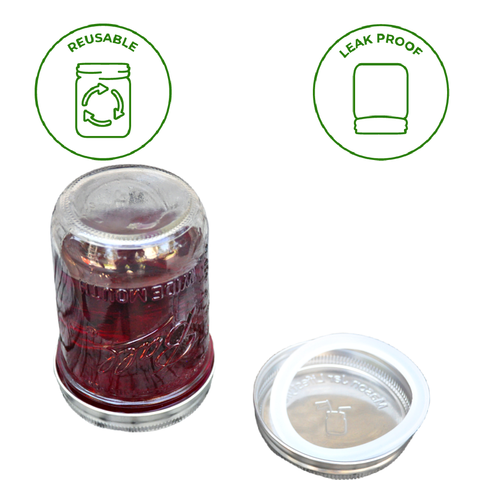 Regular Mouth Sealing Ring for Jars, Platinum Cured, Leak Proof Silicone - Mason Jar Lifestyle