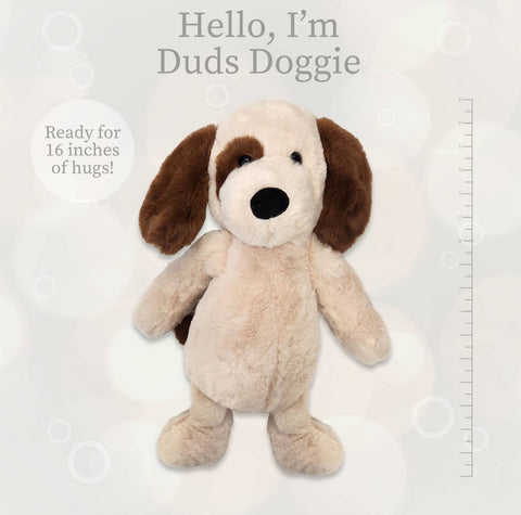 Duds Doggie Lushee Plush, 16" - Beverly Hills Teddy Bear Company