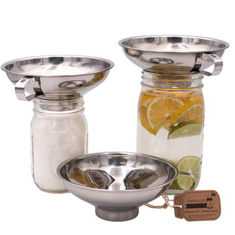 Stainless Steel Funnel for Mason Jars - Mason Jar Lifestyle