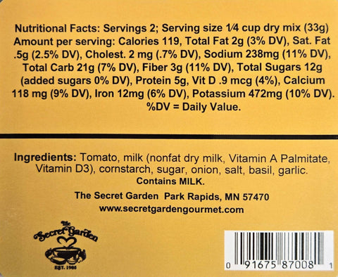 Feel Good Tomato Soup, Serves 2 - The Secret Garden