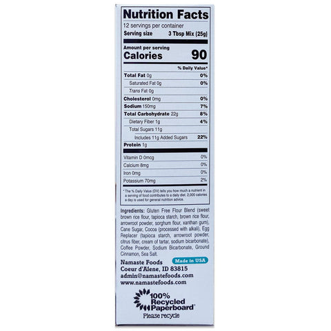 Mochaccino Cookie Mix, Gluten Free, 11.5 oz - Namaste Foods