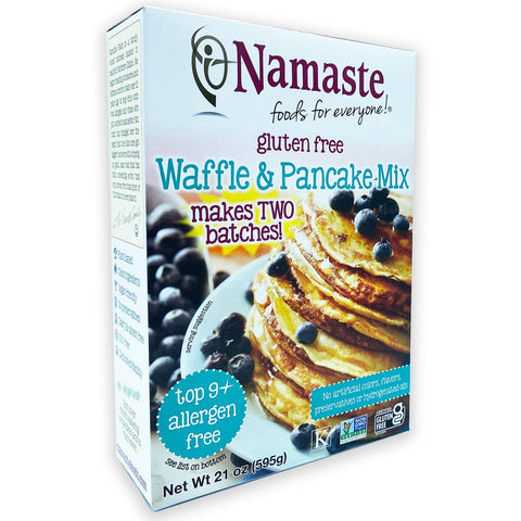 Waffle & Pancake Mix, 21 oz, Gluten Free - Namaste Foods