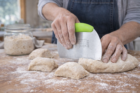 Stainless Steel Dough Scraper | Bench Scraper for Baking: Green - My Rustic Roots