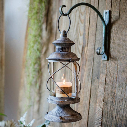 Restoration Candle Holder Backyard Décor Lantern, Style [B] - Rustic Reach