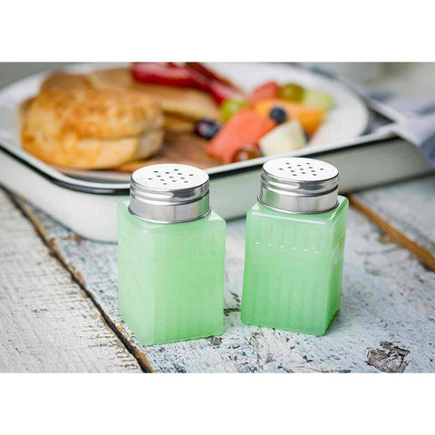 Salt & Pepper Shaker, 2oz - Jadeite Glass Collection - TableCraft Products Company