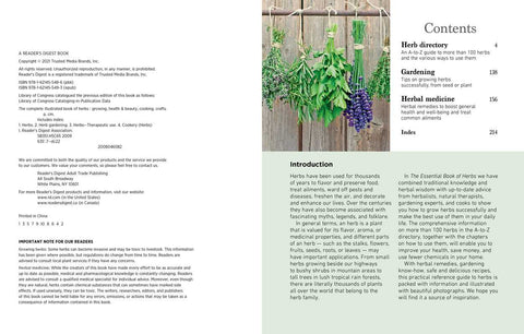 Reader's Digest - The Essential Book of Herbs: Paperback, 224 pages - Simon & Schuster