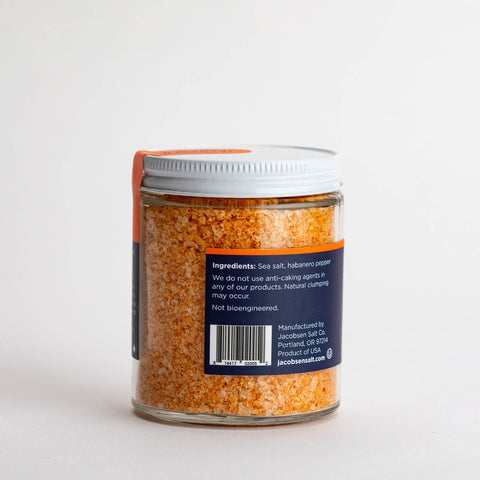 Habanero Salt, Infused Sea Salt, 4.23 oz - Jacobsen Salt Co.