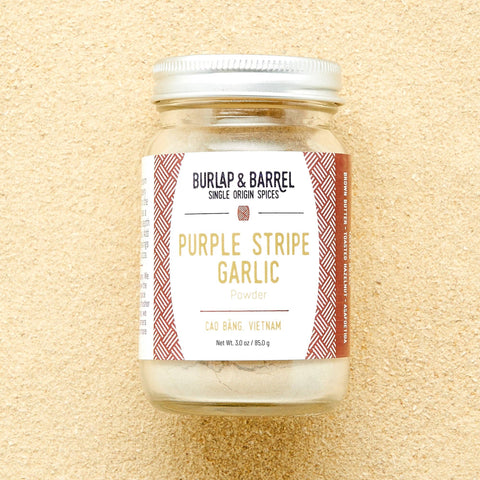 Purple Stripe Garlic, 3.0 oz ,- Burlap & Barrel