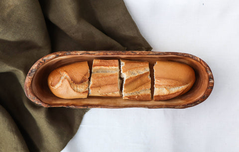 Olive Wood Bread Basket, 9.8" – ArtisRaw