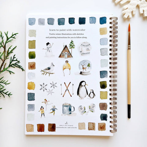 Winter Watercolor Workbook - Emily Lex Studio