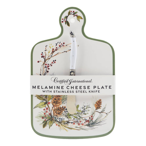 Winters Forest Christmas - Cheese Board with Knife - Certified International