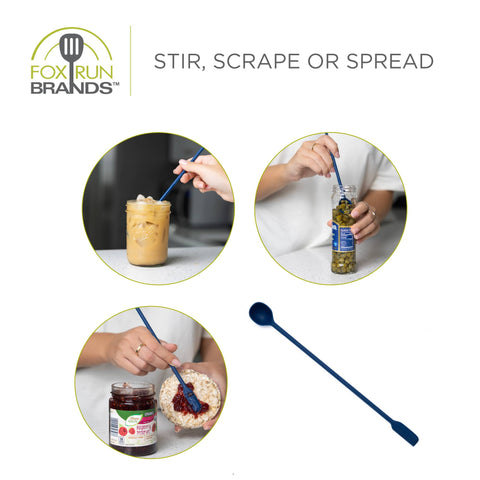 Silicone Jar Scraper, Dual Sided, 11 in - Fox Run Brands