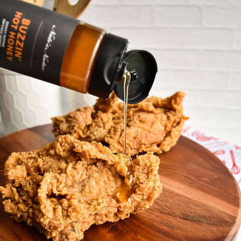 Buzzin' Hot Honey, Medium Heat, 12 oz - Nate's Nectar