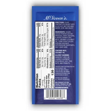 Holiday Sweets Salted Caramel Cocoa, 1.25oz Packet - McSteven's