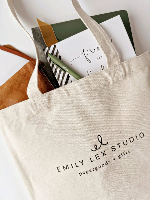 Canvas Art & Carryall Tote Bag, 12"x14" - Emily Lex Studio