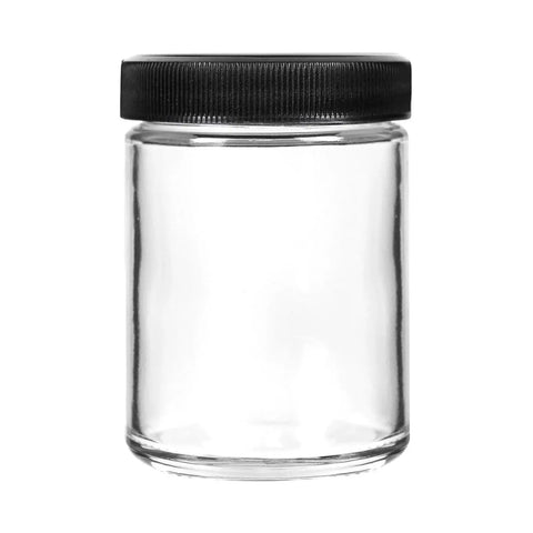4oz/118ml Clear Glass Jar With Screw Top Caps - Human Objects®