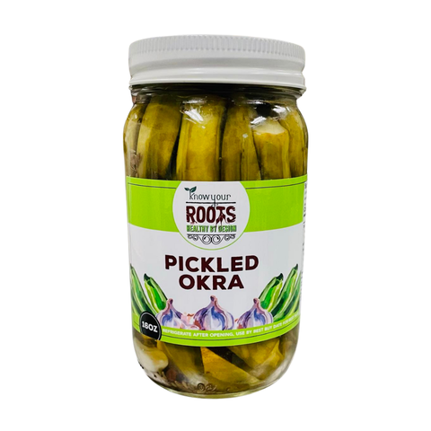 Pickled Okra, 16 oz - Know Your Roots Pickles