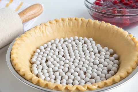 Ceramic Pie Weights with Mason Jar, 9.5 Ounce - Fox Run Brands