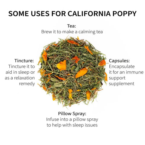 California Poppy, 4.6 oz - Sacred Blossom Farm