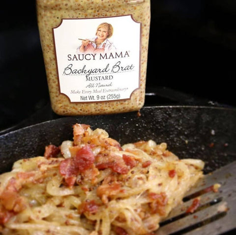 Saucy Mama Backyard Brat Mustard, 9oz - Suzie's Organics and More