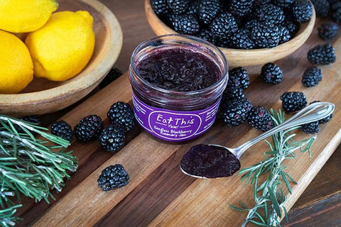 Seedless Blackberry Rosemary Jam, 7 oz - Eat This Yum