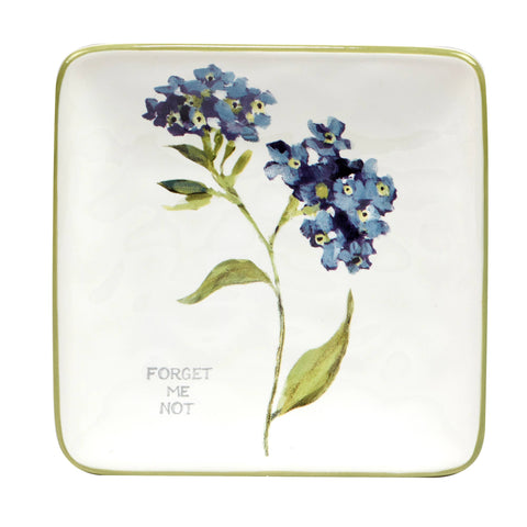 Fresh Herbs Canape Plates 6 in - Set of 4 - Certified International