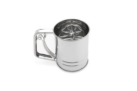 Flour Sifter, Stainless Steel, 3 cup, 3.75 x 6.25 x 5.25 in - Fox Run Brands