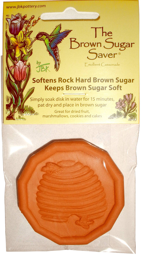 Brown Sugar Saver, Honey Bee Hive, 2.3" - JBK Pottery