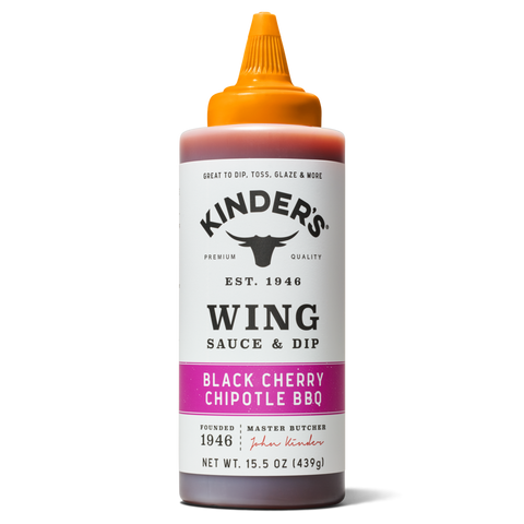 Black Cherry Chipotle Wing Sauce, 15.5 oz - Kinder's Sauces & Seasonings
