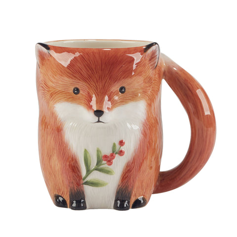 Woodland Critters Fall 3-D Mugs, 16 oz, Assorted - Certified International