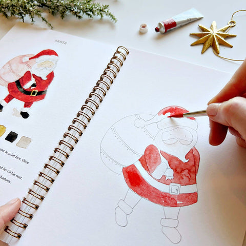 Christmas Watercolor Workbook - Emily Lex Studio