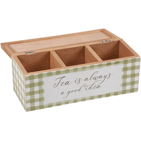 Tea Is Always A Good Idea, 10"x4"x3.3" Tea Box - Primitives by Kathy
