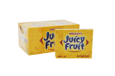 Wrigley's Juicy Fruit Wallet Pack Chewing Gum, 15 sticks - Grandpa Joe's