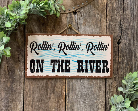 Rollin' On The River, 6"x12" - North Fork Mercantile