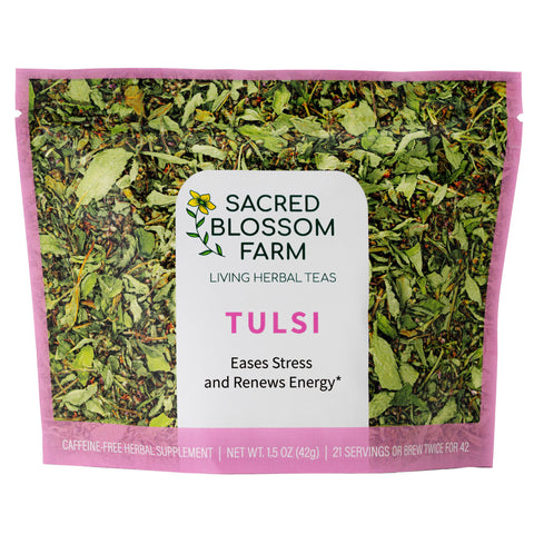 Tulsi Herbal Tea, 1.5 oz - Sacred Blossom Farm