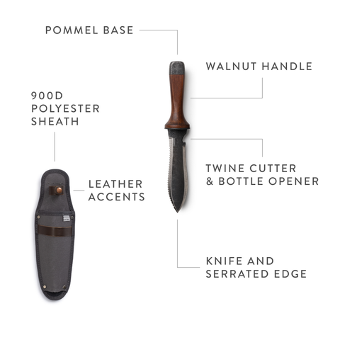 Hori Hori Ultimate with Sheath, 13.5" - Barebones