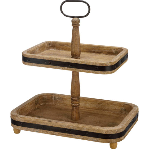 Two Tiered Rectangle Tray - Primitives by Kathy