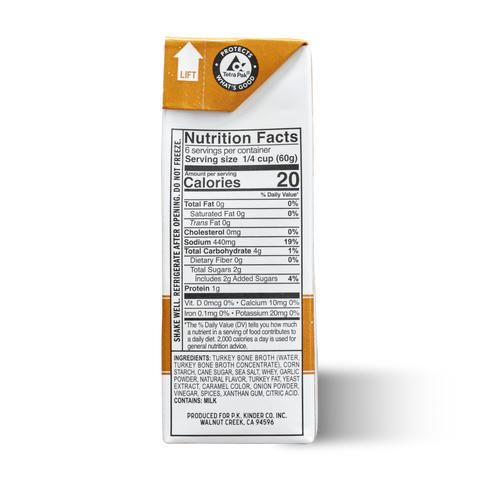 Roasted Turkey Bone Broth Gravy (Liquid), 14 oz - Kinder's Sauces & Seasonings