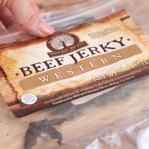 Western Beef Jerky, All-Natural, 4 oz - Mahogany Smoked Meats
